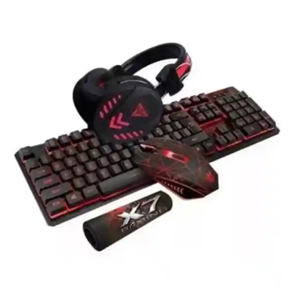 Combo Gamer Teclado Con Luces Mouse , Audífonos