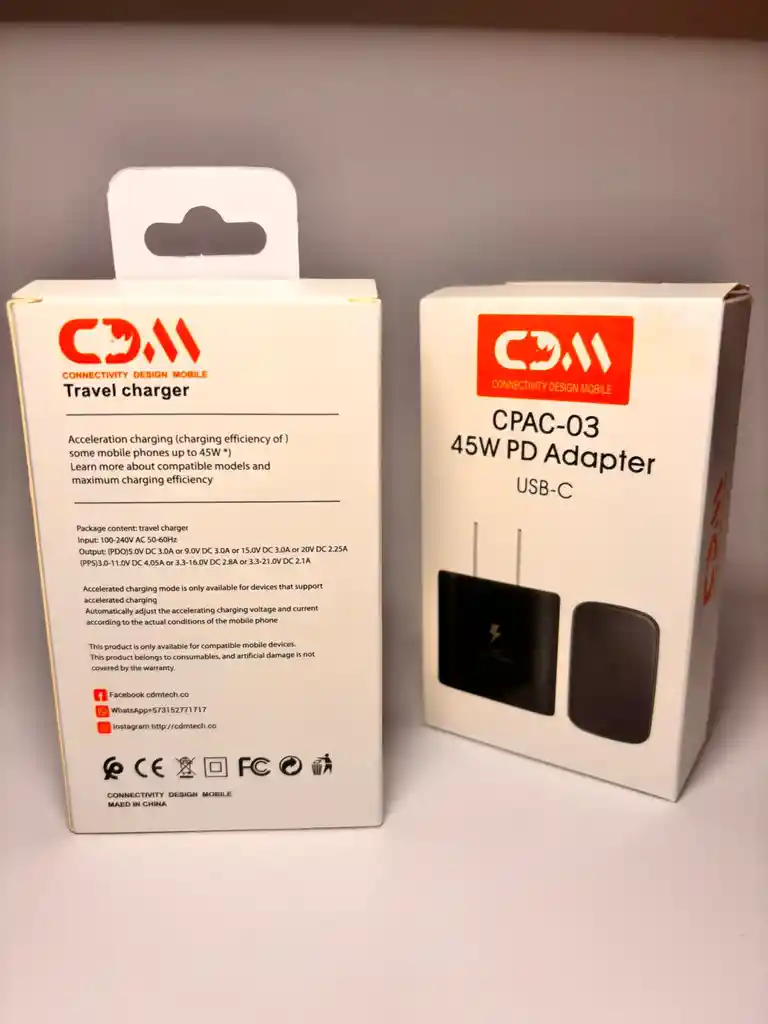 Cargador Tipo C 45w Cdm