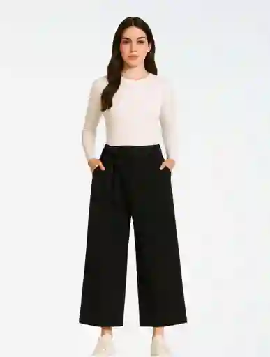 Pantalón Con Amarre Lateral - The Ritual Negro Sm