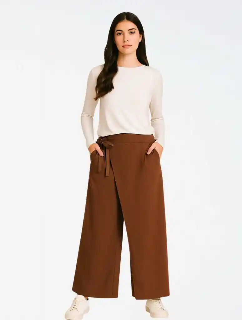 Pantalón Con Amarre Lateral -the Ritual Cocoa U