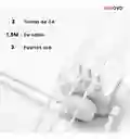 Multitoma Enchufe Inteligente 3 Tomas 3 Puertos Usb Cable De 1.5m / 1875w Innovo