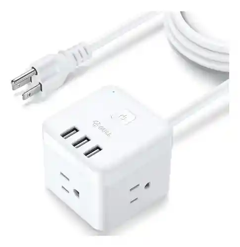 Multitoma Enchufe Inteligente 3 Tomas 3 Puertos Usb Cable De 1.5m / 1875w Innovo