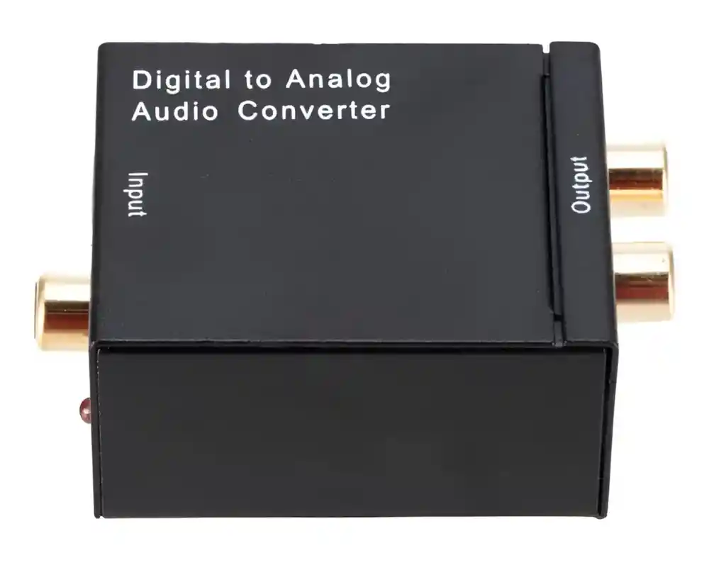 Caja Convertidor De Audio Optico A Rca Analogico + Adaptador + Cable