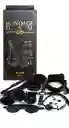 Kit Sado 10 Piezas Bdsm Sadomasoquismo Bondage Humillación Juego En Pareja Black