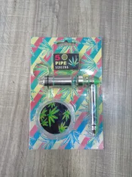 Kit Espacial Verde (pipa, Pipallavero, Grinder Y 5 Forros De Pipa)