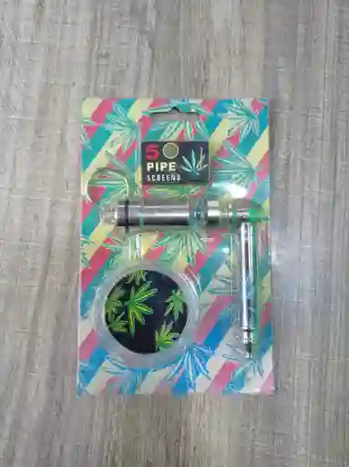 Kit Espacial Verde (pipa, Pipallavero, Grinder Y 5 Forros De Pipa)