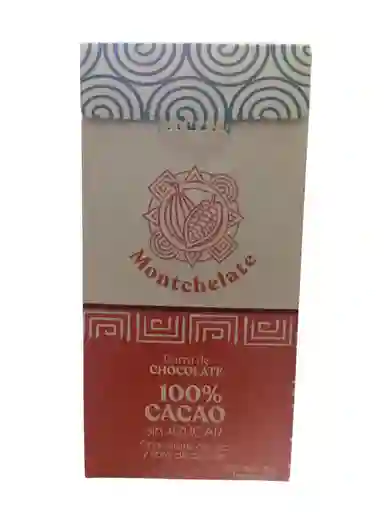 Barra De Chocolate Al 100% X 40 Gms Montchelate
