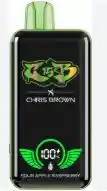 Vape Chris Brown 15.000 Puffs Sour Apple Raspberry