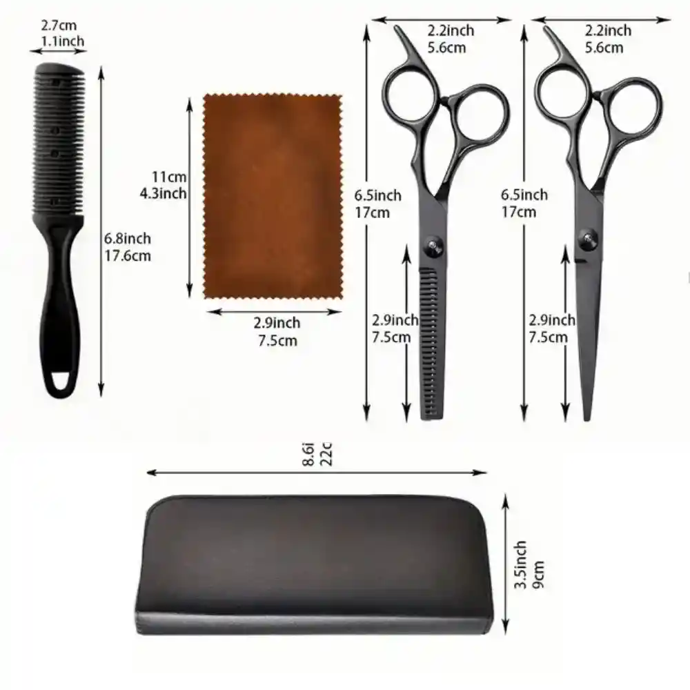 Kit De Herramientas Peluquería Corte Tijeras