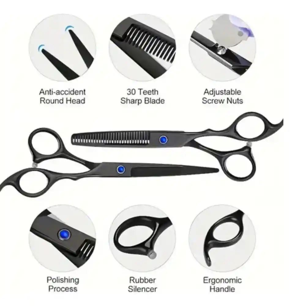 Kit De Herramientas Peluquería Corte Tijeras