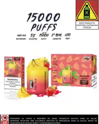 Vapeador Snoopy 15.000 Puffs Strawberry Banana