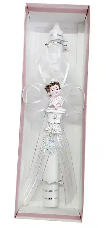Vela Cirio Para Bautizo - Niña