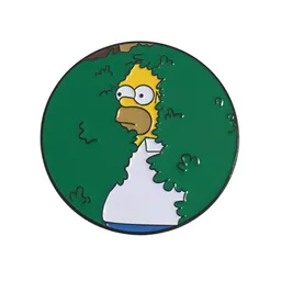 Pin Metalico Homero Arbusto - Los Simpson