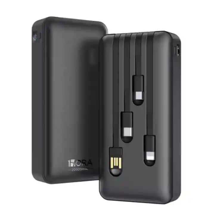 Power Bank 20.000 Mah Reales Negro Gar159 1hora