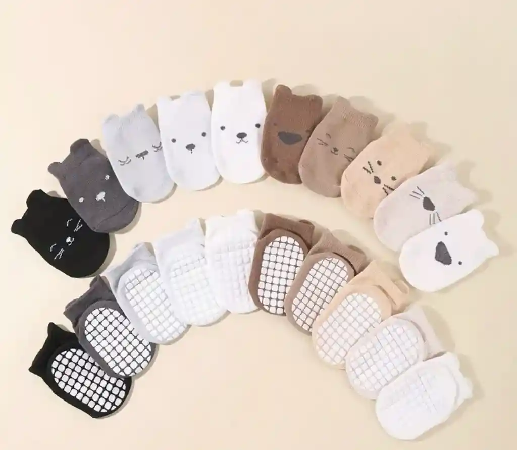 Kit De 2 Calcetines Antideslizantes Para Niños Y Niñas