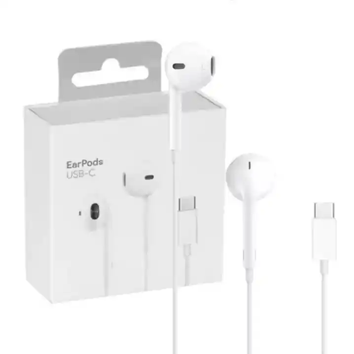 Audifonos Earpods Tipo C Para Iphone 15/16 Blancos