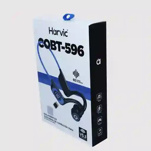 Auriculares De Conducción Ósea Harvic Color Negro