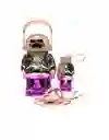 Combo Set De Botellas Termo Bicolor + Mini Vaso Licuadora Procesadora Portatil Usb Recargable