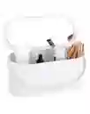 Combo Depiladora Para Mujer Portátil Recargable + Organizador Para Cosmeticos Maquillaje Con Espejo