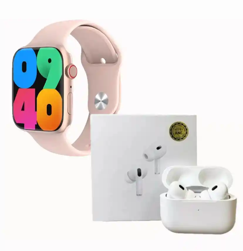 Combo Reloj Inteligente Smart Watch Mini 3 X10 + Airpods Pro 2 Control De Volumen Tactil Aaa