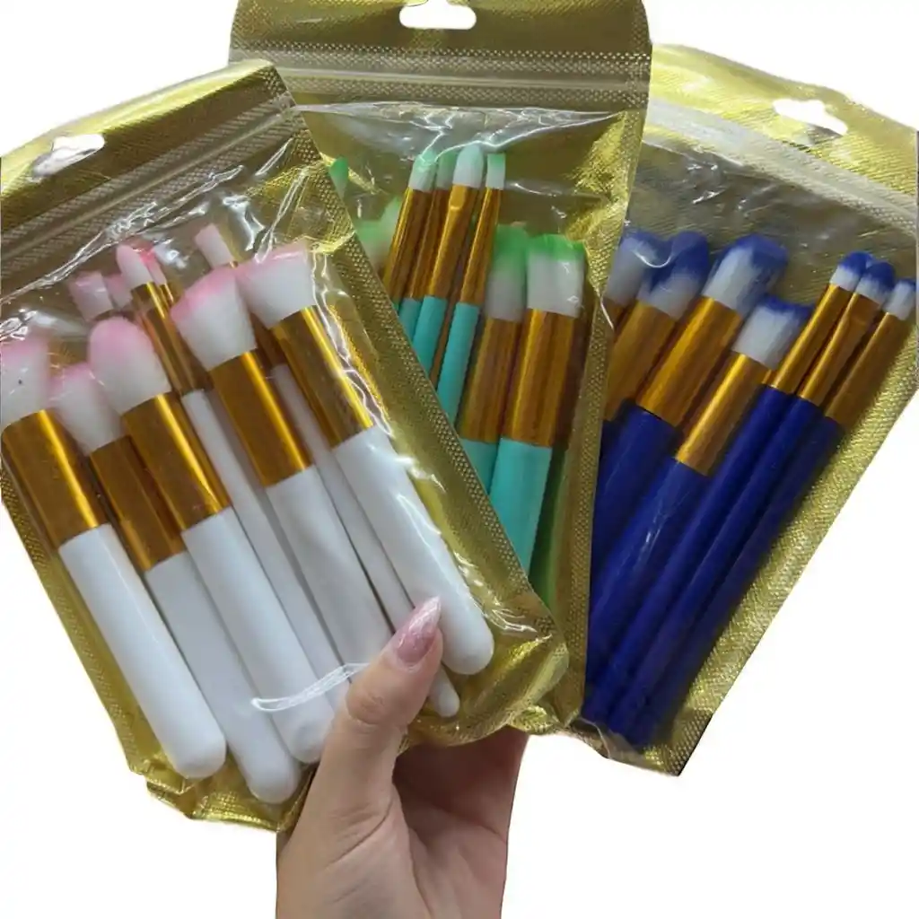 Kit De Brocha Kabuki X10