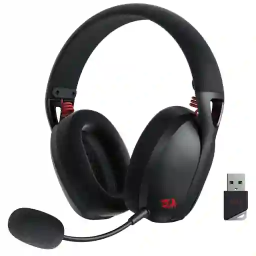 Diadema Gamer Inalámbrica Redragon Ire Pro H848 Negra