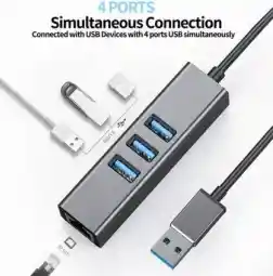 Multipuertos Usb Lj-41: Hub 4 En 1