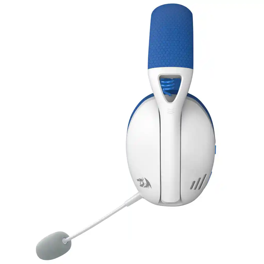 Diadema Gamer Inalámbrica Redragon Ire Pro H848 Azul Blanca