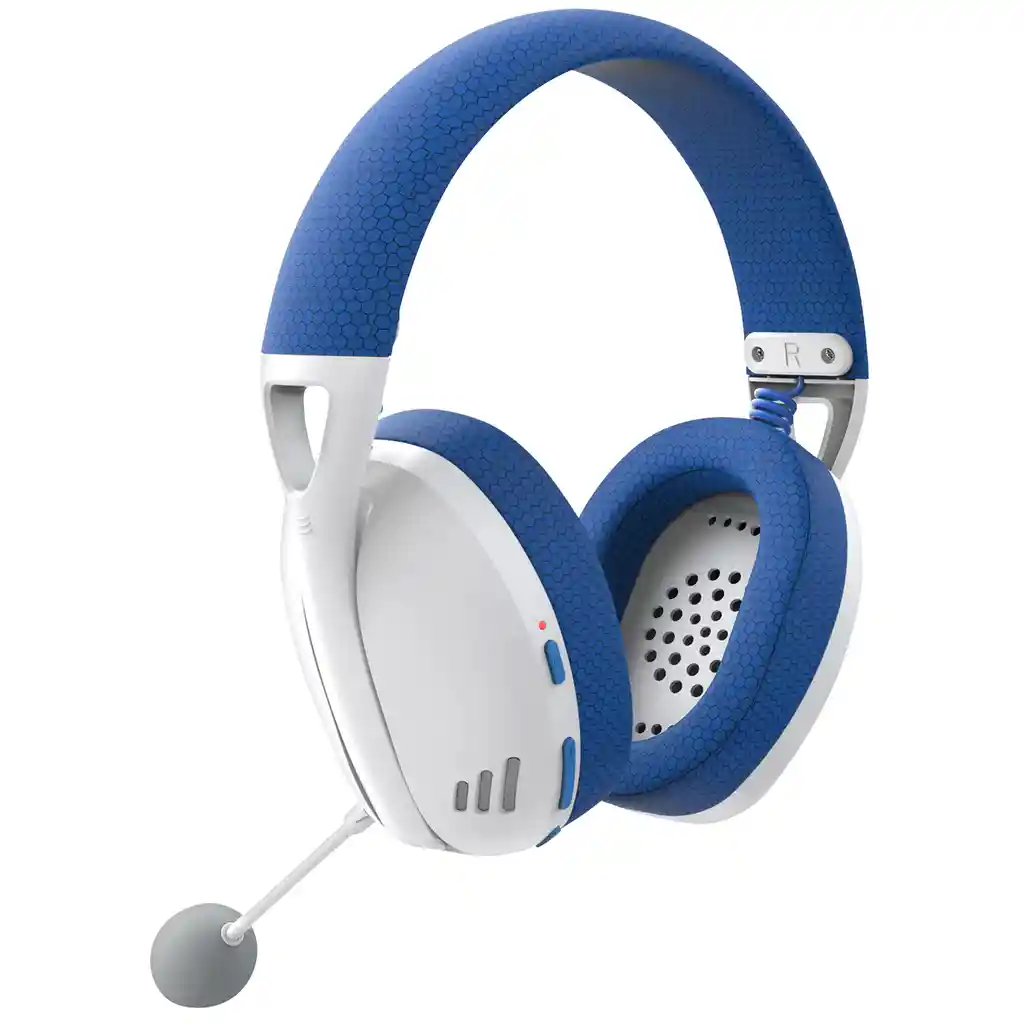 Diadema Gamer Inalámbrica Redragon Ire Pro H848 Azul Blanca