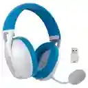 Diadema Gamer Inalámbrica Redragon Ire Pro H848 Azul Blanca