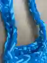 Bolso Cartera Artesanal Crochet Tonalidades De Azul – Hecho A Mano Con Trapillo Reciclado