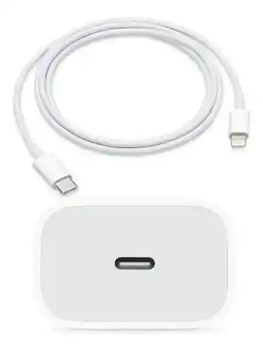 Cargador Iphone 20w Carga Rapida + Cable Para Iphone X/11/12/13/14 Genérico