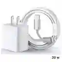 Cargador Iphone 20w Carga Rapida + Cable Para Iphone X/11/12/13/14 Genérico