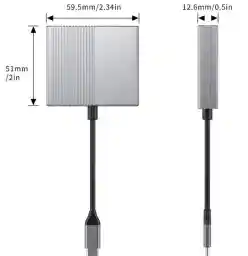 Adaptador De Video Lj-58: Conecta 2 Monitores
