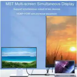 Adaptador De Video Lj-58: Conecta 2 Monitores