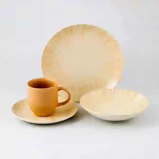 Vajilla Corona Nyssa Multicolor 16 Pz Ceramica