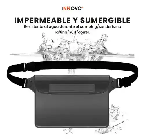 Bolso Impermeable Sumergible Viajero Cinturón Bolsa Para Playa Piscina Deportes Viajes