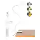 Lámpara De Lectura Con Pinza Estructura Blanca