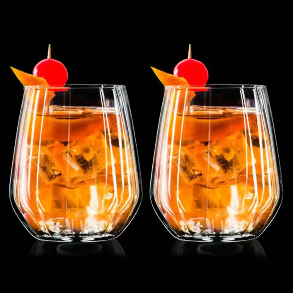 Vaso Corto Rcr Optiq 430 Ml 2 Und Cristal