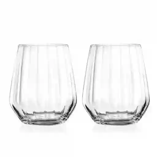 Vaso Corto Rcr Optiq 430 Ml 2 Und Cristal