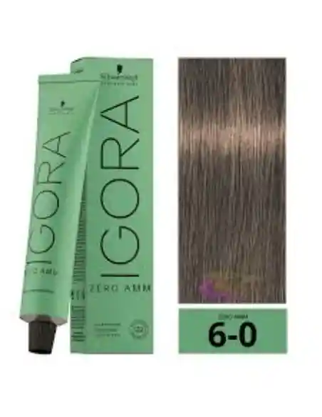 Igora Zero Amm Tinte 6-0 Rubio Oscuro Natural