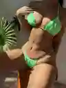 Conjunto De Bikini De Mujer Con Top De Tubo, Talla M