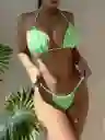 Conjunto De Bikini De Mujer Con Top De Tubo, Talla M