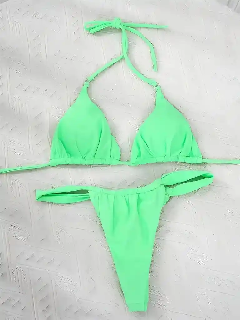 Conjunto De Bikini De Mujer Con Top De Tubo, Talla M