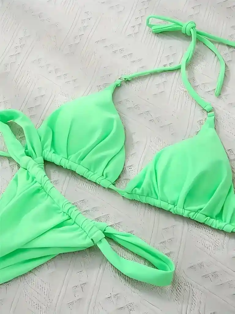 Conjunto De Bikini De Mujer Con Top De Tubo, Talla M