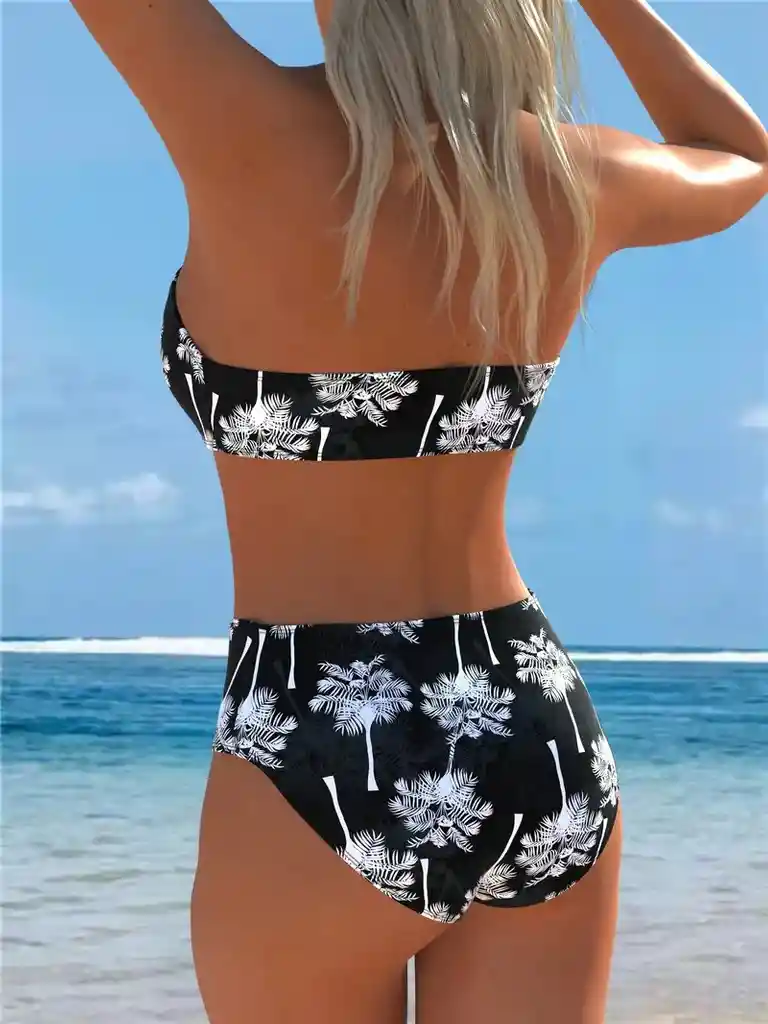 Conjunto De Bikini De Mujer Con Top De Tubo, Talla M