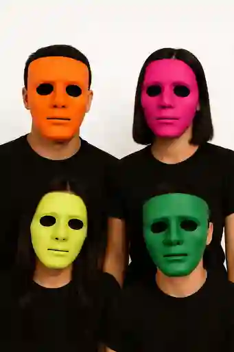 4 Mascaras De Jason Para Halloween Colores Neon Disfraz