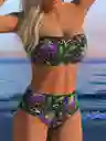 Conjunto De Bikini De Mujer Con Top De Tubo, Talla M