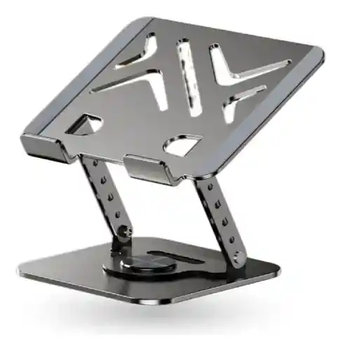 Soporte Portátil Laptop Hasta 20 Pulgadas Giratorio 360° Aluminio Ajuste Altura Ergonómico Innovo