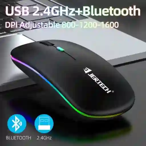 Mouse Para Computador Recargable Conexión Bluetooth Jr3